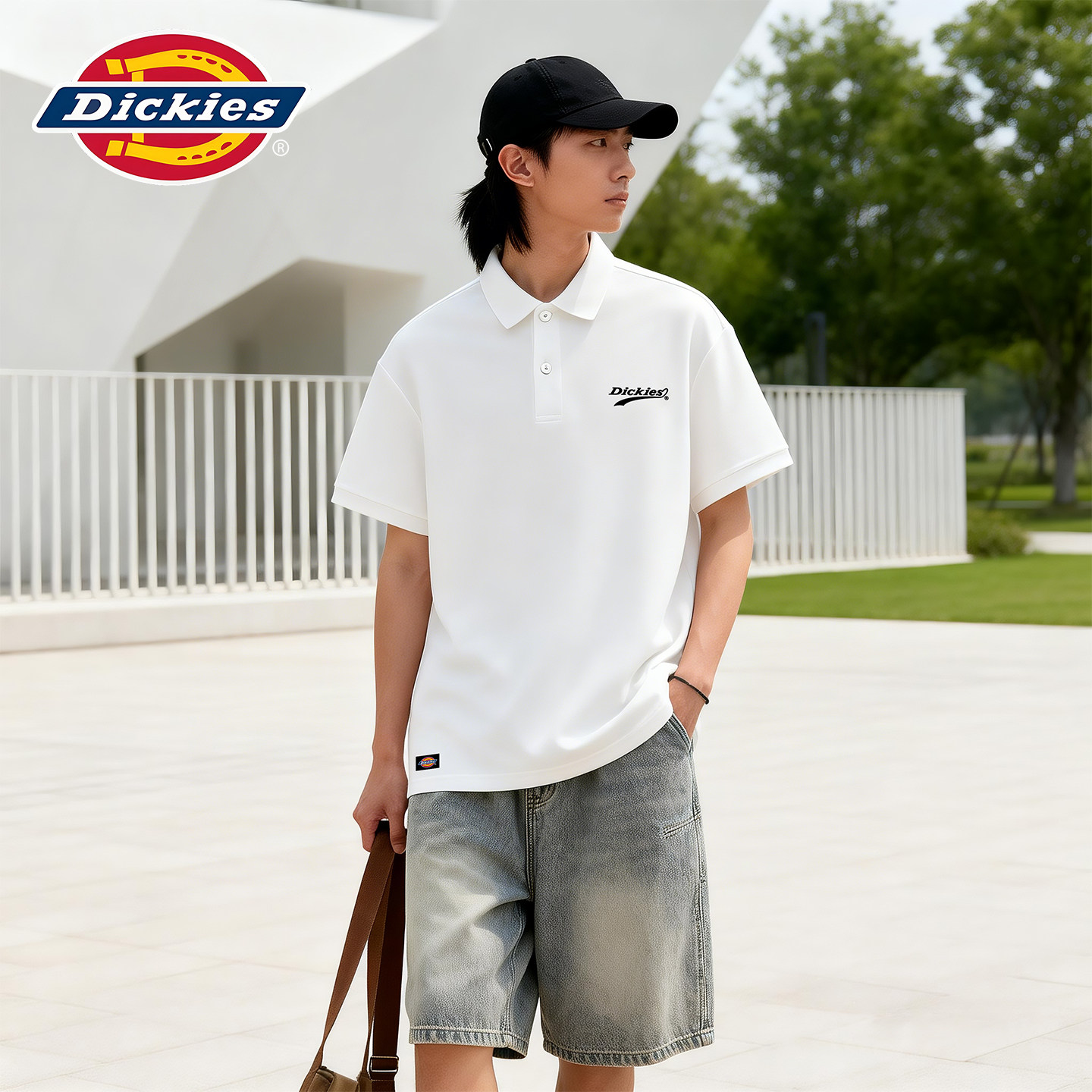 Dickies男士短袖polo衫夏季速干透气翻领日常通勤风高级感潮牌