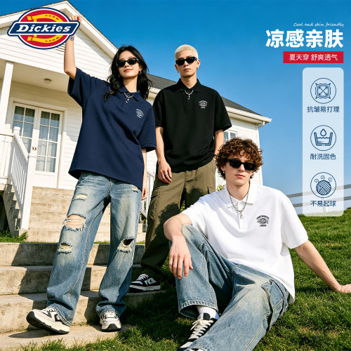 Dickies男夏季透气宽松Polo衫