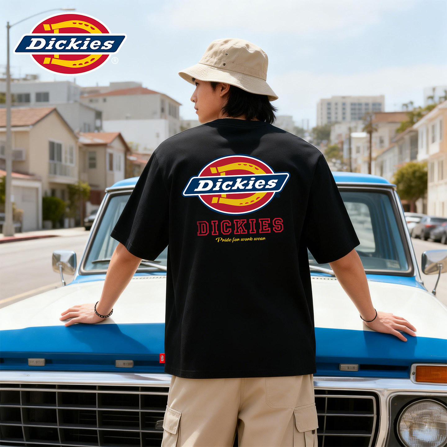 Dickies美式街头宽松休闲T恤男夏季字母印花潮牌吸汗圆领速干短袖