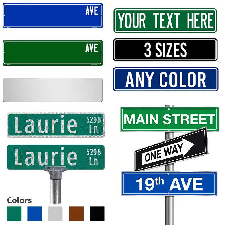 通跨境贸易铝板T路名牌配件支目视架街名道路口交标型识牌可旋转