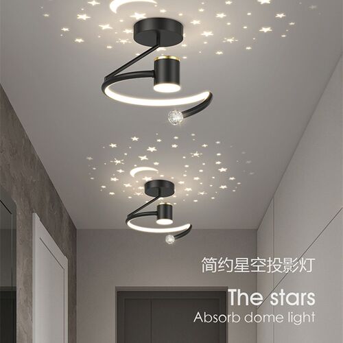 星空过道灯北欧创意投影星光满天星走F廊玄关入户灯衣帽间阳台灯