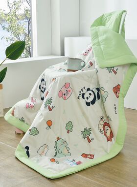 儿童幼儿园水洗棉夏凉被婴儿宝宝午睡空调H被小孩被子夏季薄款1.2
