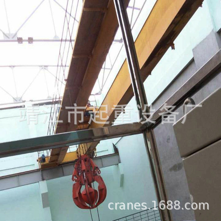 抚州 液压抓斗桥式起重机 垃圾焚烧厂用 双梁抓斗垃圾吊 5-20t