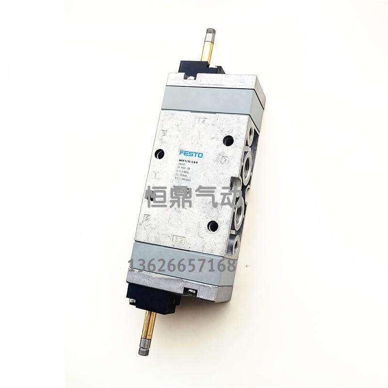 气动电磁阀MFH-5/3G-3/8-B19707三位五通现货全新