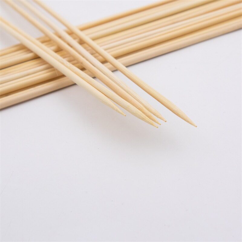 烧烤倾竹竹签25/30/35/40/45/50cm*4.0mm大肉串面筋一次性竹签子