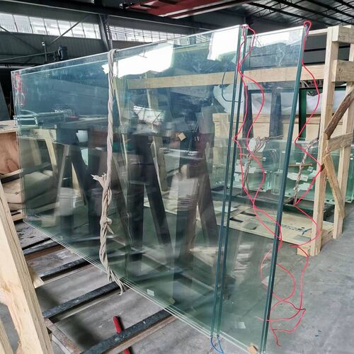 电除雾双层钢化玻璃 工t厂直供泳池玻璃 酒柜专用中空夹胶玻璃
