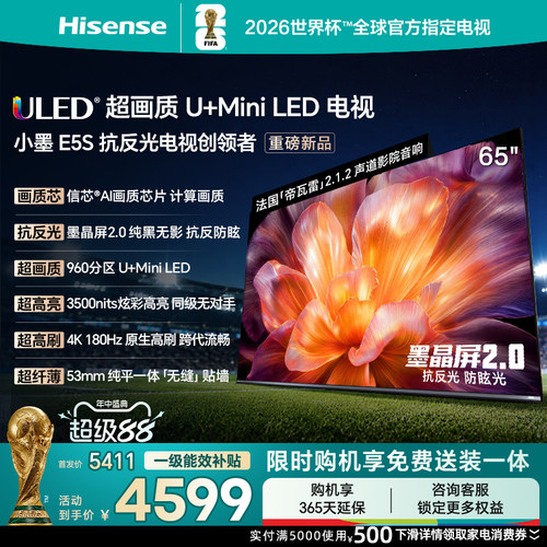 海信小墨E5S65吋MiniLED电视