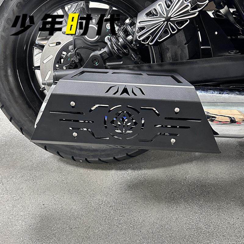 适用赛科装龙RA600改 气排排气管防管防保烫罩护盖