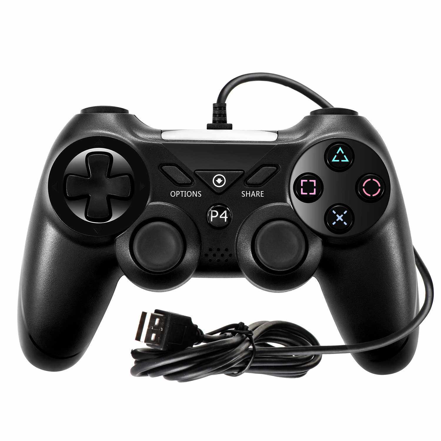 PS4手柄  PS4有线手柄 2米线震动无触摸板和陀螺仪支持升级