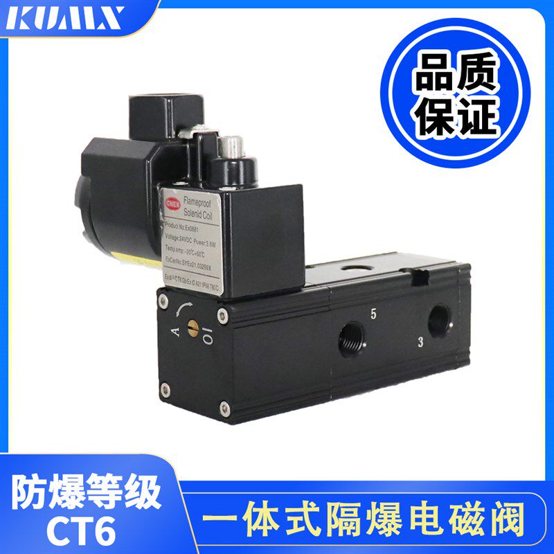 一体式防爆电磁阀 气动执行器CT6隔爆电磁阀 24V 220V