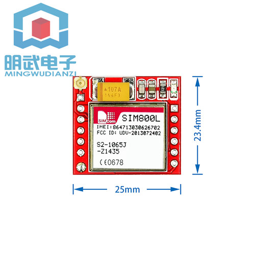 SIM800L模块 GPRS 转接板 GSM  microSIM卡 Core board