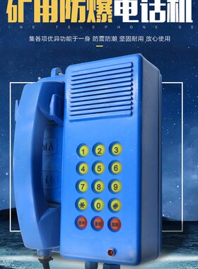 防爆电话KTH17A/防水防潮/隧道电话/矿用电话