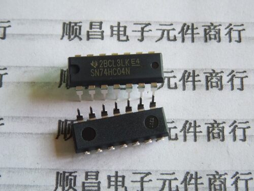 SN74HC04N 芯片 逻辑电路 - 六非门 DIP14 全新集成电路 SN74HC04
