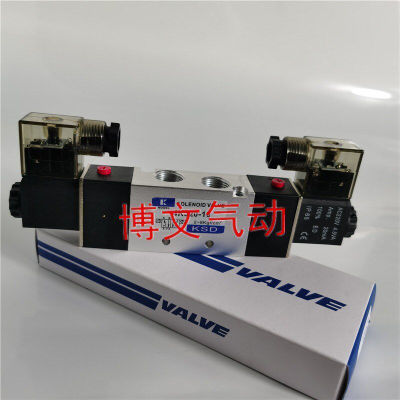 KSD换向阀4K320-10电磁阀DC24V AC220V二位五通