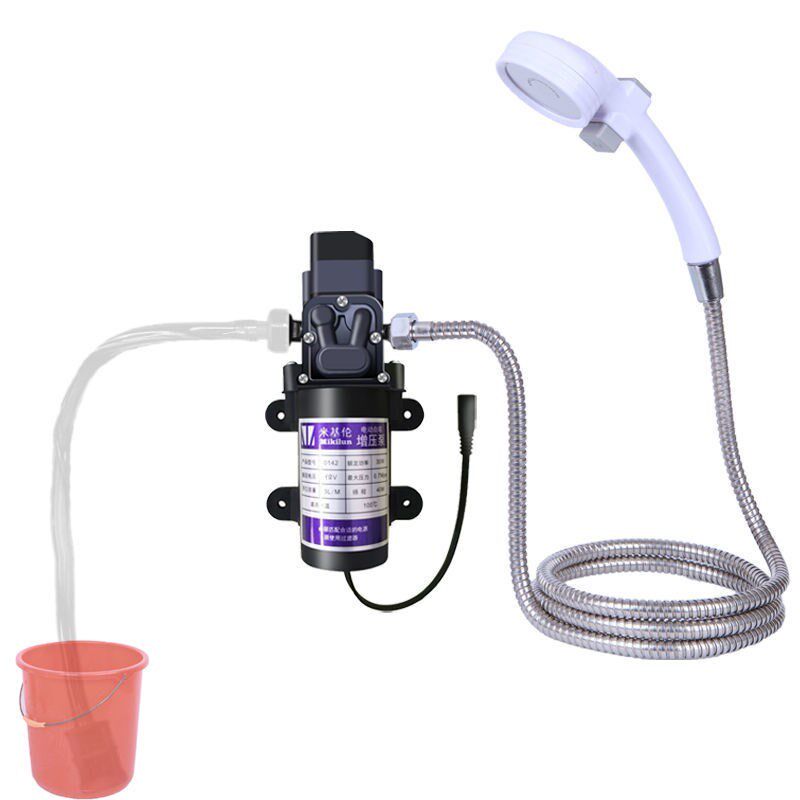 德国进口宿舍洗澡神器淋浴器自吸式抽水农村工地租房寝室简易花洒
