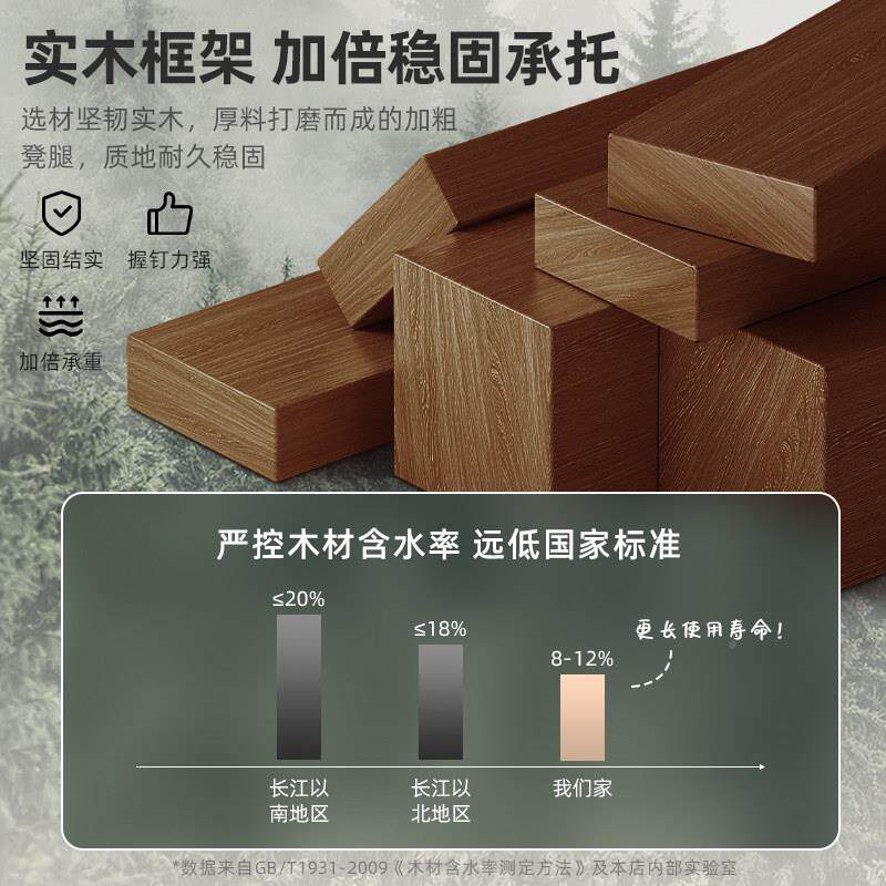 入户门口换凳家鞋用木实NA38-LK-小凳子木头靠背小子软椅包小板凳