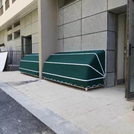 户外门雨篷换布料维面修雨各种遮阳篷窗装饰遮棚伸LKH缩户篷幼儿
