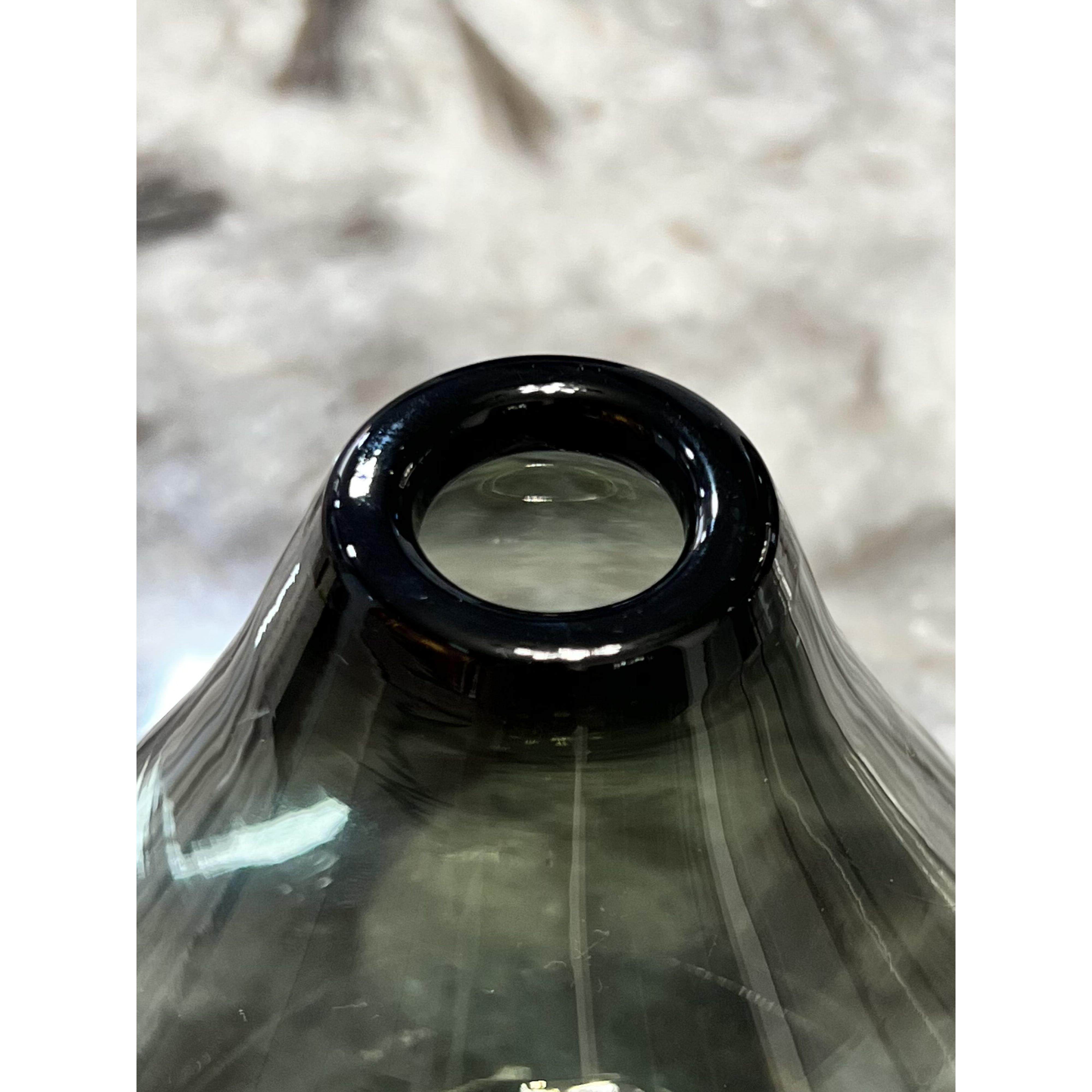 大肚透明玻璃花瓶钟马醉木地板UTW地式现代装饰品挂客厅样板简房