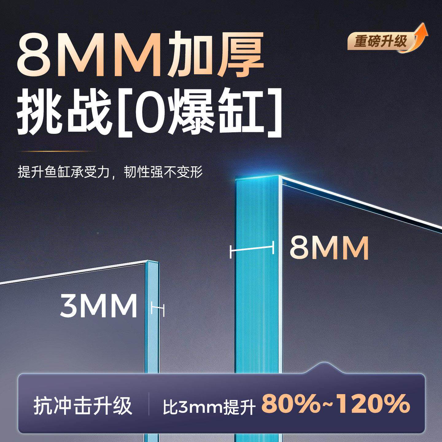 龙专用金雷晶雷龙专用五线超面白玻鱼缸桌小型家用客厅璃水草造景