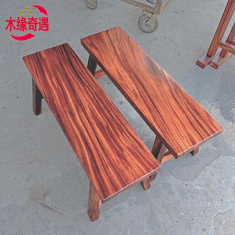 胡桃木长条凳实木板凳原木餐桌椅组合家用饭桌茶几床尾凳子换鞋凳