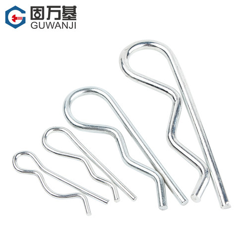 304不锈钢R型销B型销弹性开口销波浪销R形卡销发夹销插销M1.2-M4
