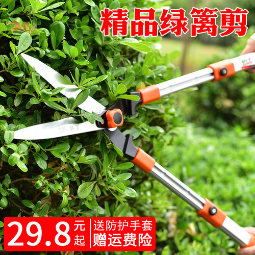 花剪园艺修剪草坪大剪刀园林强力绿篱剪绿化工具修枝剪家用草坪剪