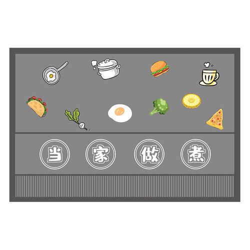 硅藻泥厨房地垫防滑防油可擦免洗地毯家用吸水耐脏脚垫子2024新款