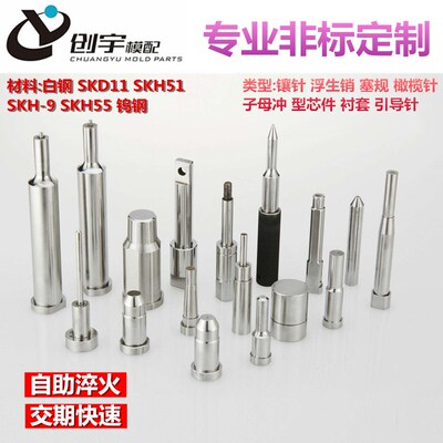 冲针冲头非标定做精密不锈钢SKD11T等AD型冲针模具T冲A冲模具配件