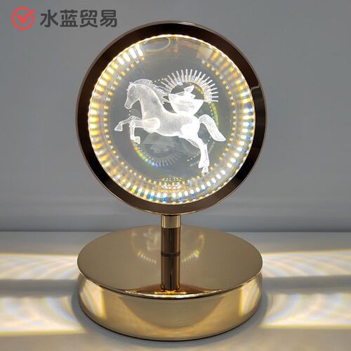 台灯床头灯卧室客厅前台插电/充电触摸高档新款LED水晶球马上有钱