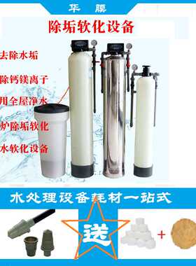 工业锅炉除水垢软水机设备水处理水质软化全自动过滤器系统商用