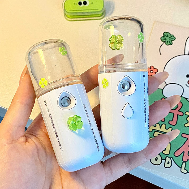 幸运四叶草保湿喷雾仪可携式usb加湿器细腻雾化夏季ins降温神器