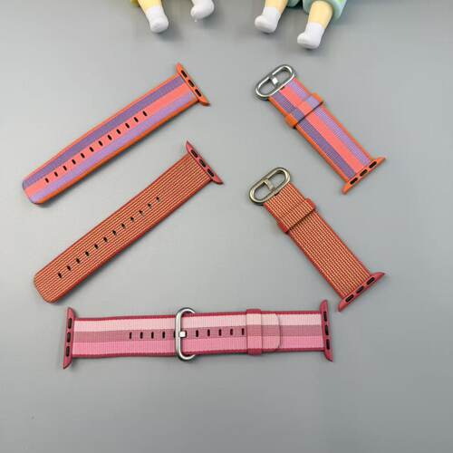 适用于苹果手表原装编织扣式表带适用iwtch10/7/8/9.SE原装ulrta