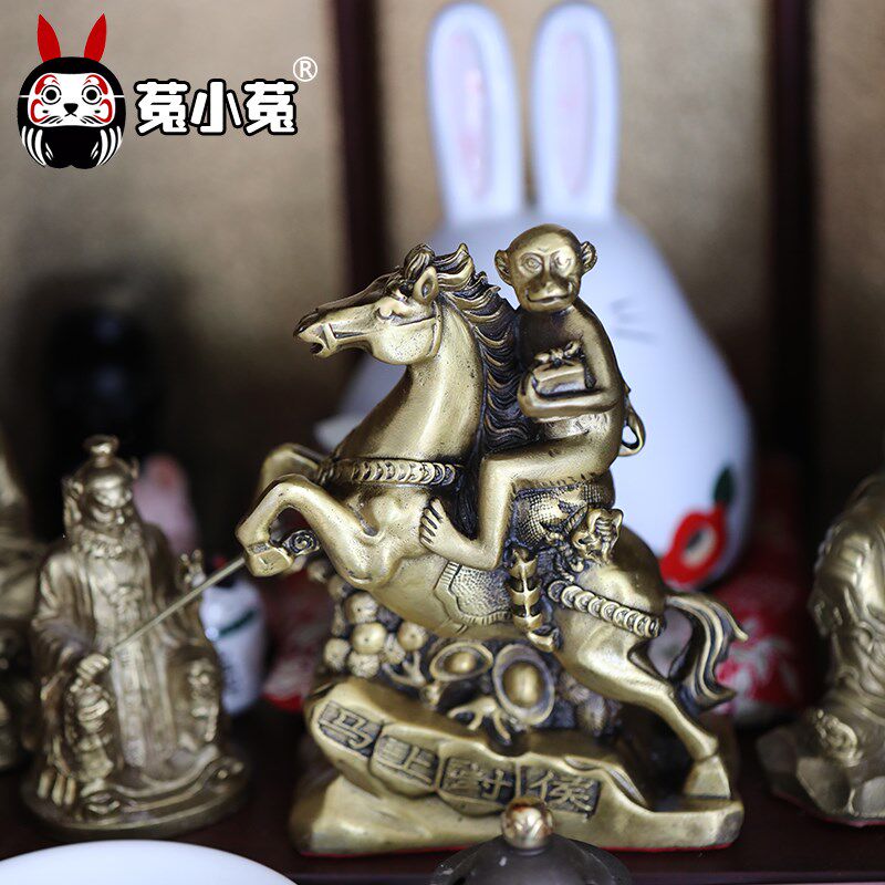 菟小菟 纯铜马上封侯摆件办公室创意装饰品陈靖韬已激活