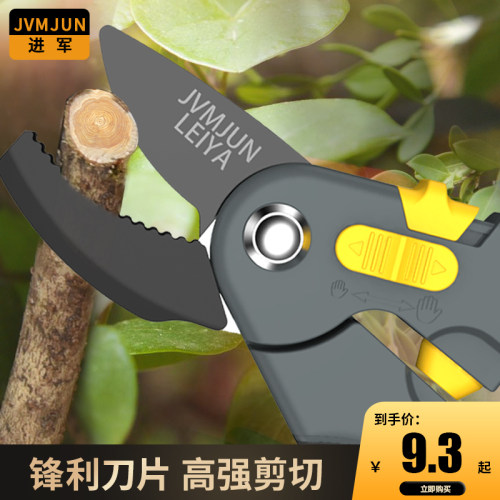 进军园林园艺剪刀家用剪花枝修剪树枝剪刀果枝剪修花剪刀修枝剪刀