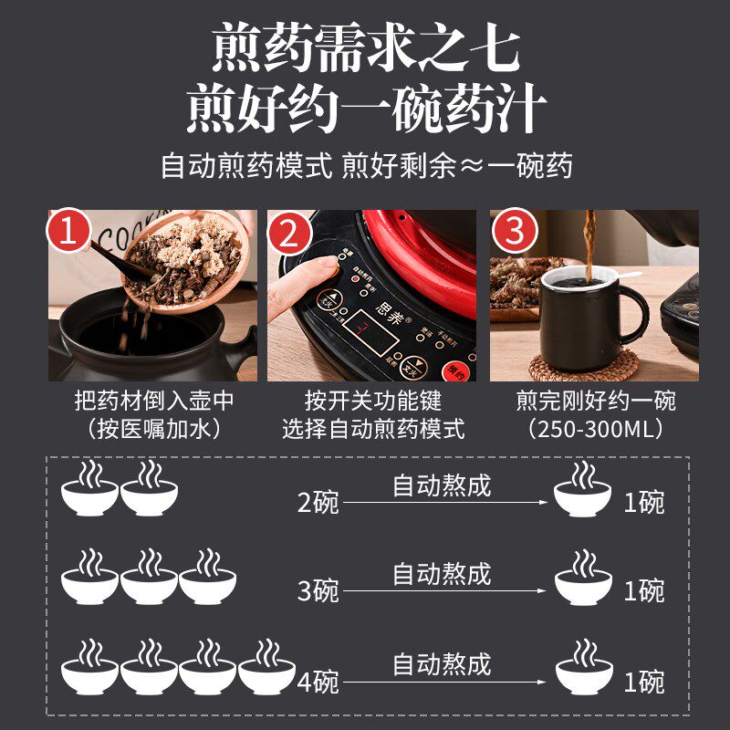 煎药壶分体式全自动熬药家用电陶炉通用底座多功能炖汤药定时预约