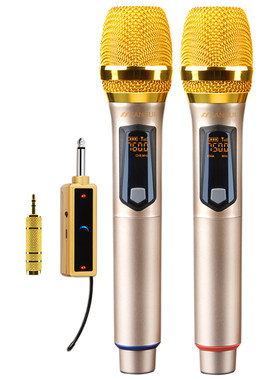 Sansui/山水M21无线话筒麦克风万能通用专业一拖二家用户外动圈歌