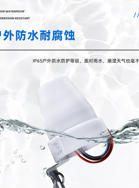 AS30 户外防雨 可调光照度 路灯光控开关 晚上自动亮灯 CDS控制器