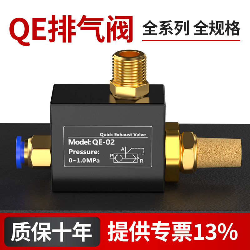 快排阀气动气缸快速排气阀放气阀QE-01/QE-02/QE-03/QE-04泄压阀