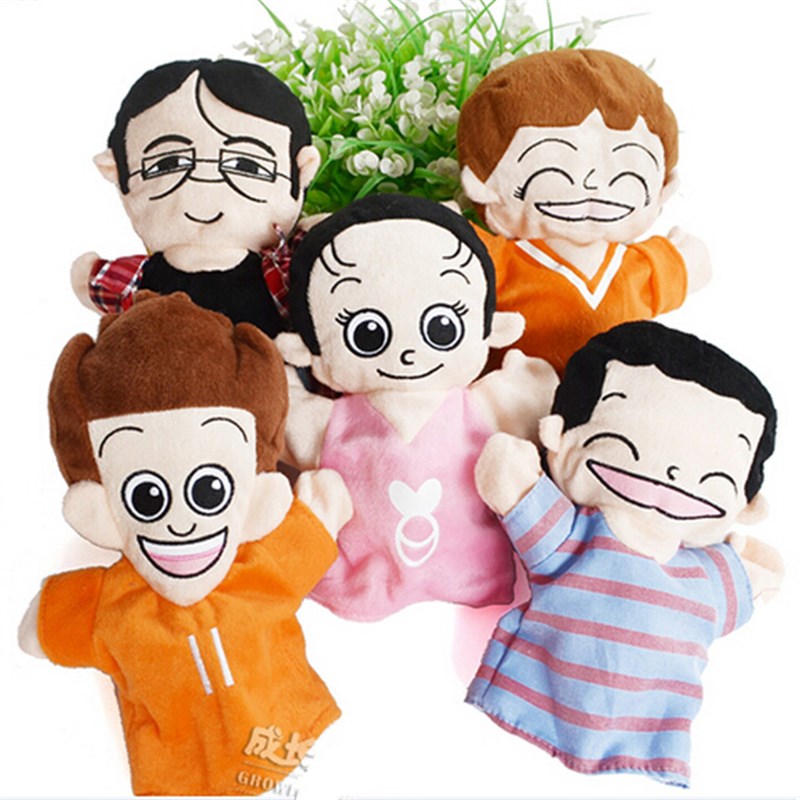 幼儿园区域道具家有儿女手偶玩具妈妈早教人物手偶娃娃手套玩偶