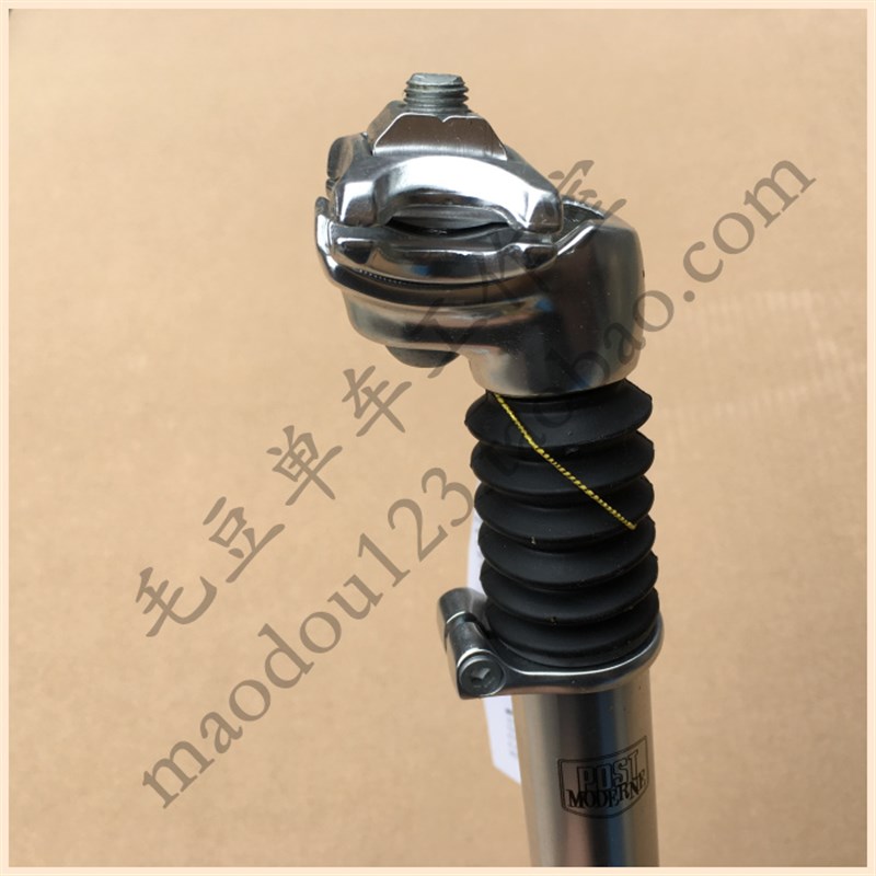 台湾自行车27.2/30.9*280避震座管银减震坐杆弹簧铝合金座杆坐管