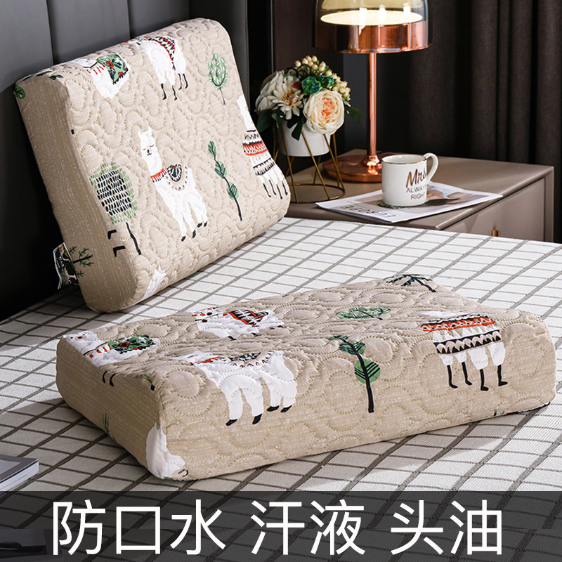 乳胶枕套40cmx60cm防水35x55 大人夏季儿童橡胶枕头套30x50一对装图片