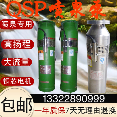 QSP65-13-4水泵喷泉泵景观喷泉水泵音乐喷泉充水电动进水口高扬程