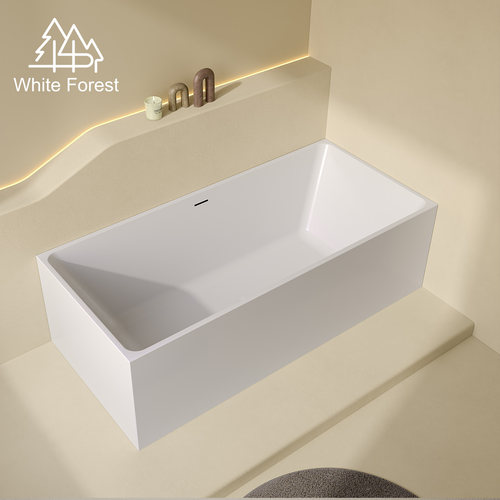 WhiteForest方形直角亚克力浴缸
