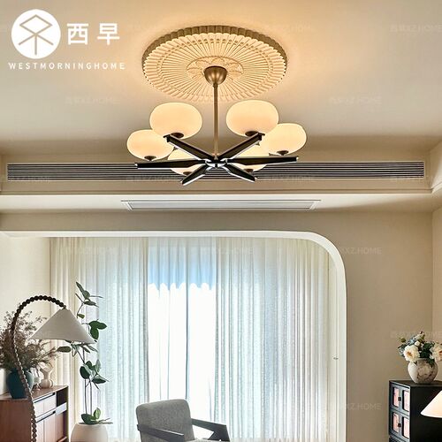 若木法式中古客厅灯主灯吊灯美式复古卧室餐厅书房低层Z高吸顶灯