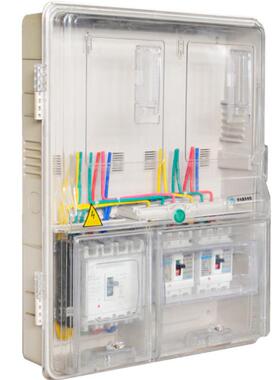 表三相二户 CNT-DX201M10型电表 箱 三相2位上下结构外户塑料电箱