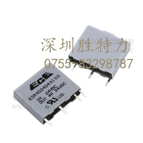 ESR4D24D40000 ECE继电器 Mini SSR Vin 12Vdc Vout 24Vdc/4A