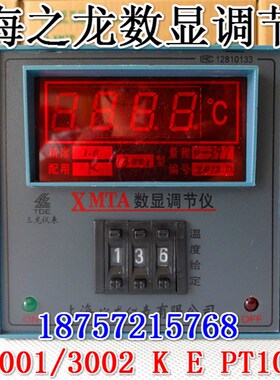 上海之龙XMTA-3001/3002数显调节仪温控仪温控器K E PT100  Cu50