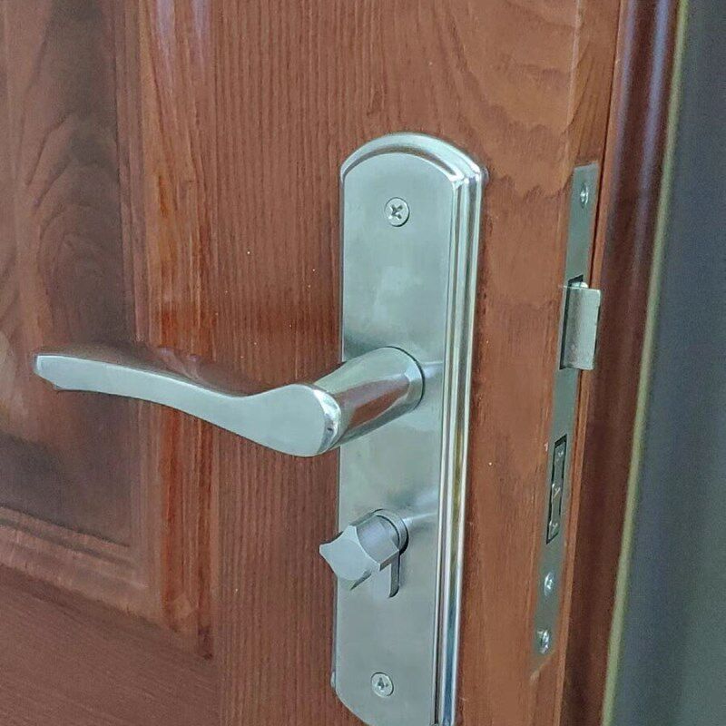 卧室门锁室内家用通用型房门木门锁具免改孔可调节门把手手柄执手