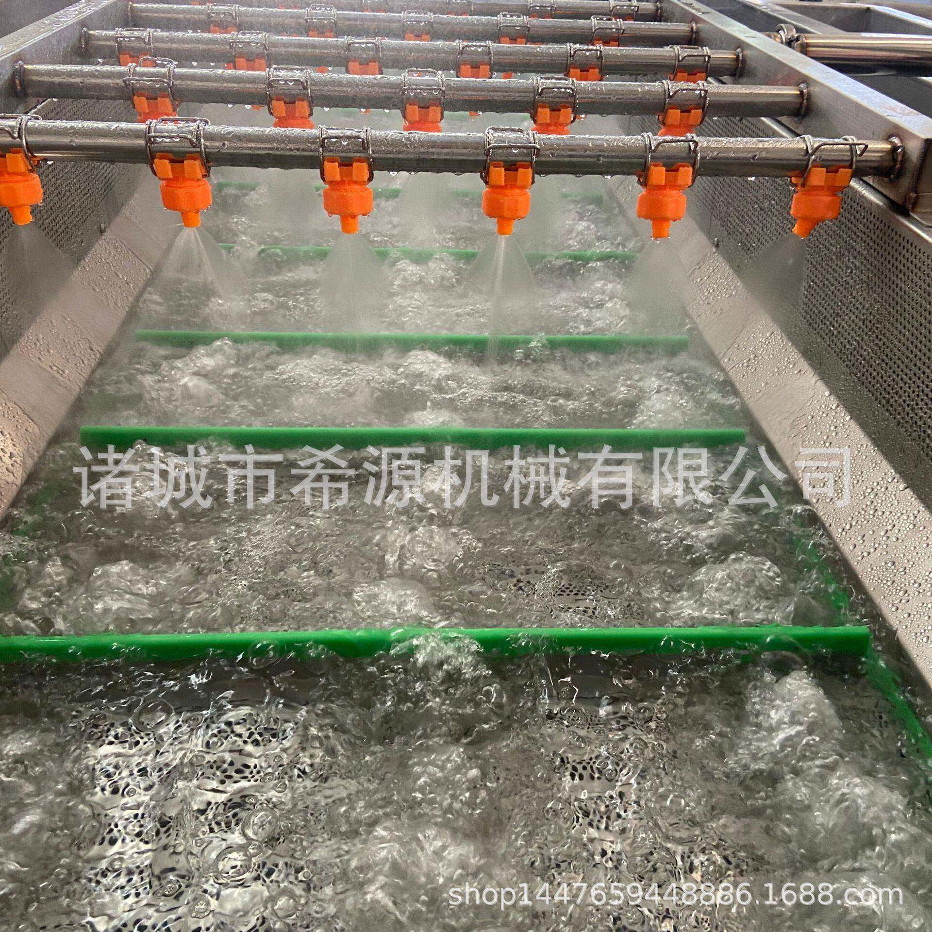 全自动洗水蔬果气式清洗机果浪气泡清希源洗机柑橘压气泡清机械设