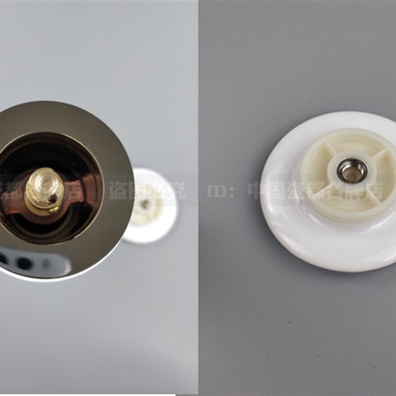 洗脸盆陶瓷盖下水器 不锈钢下水管配件 铜轴弹跳式防臭面盆下水器